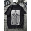 Tricou lung din bumbac Charlie Chaplin